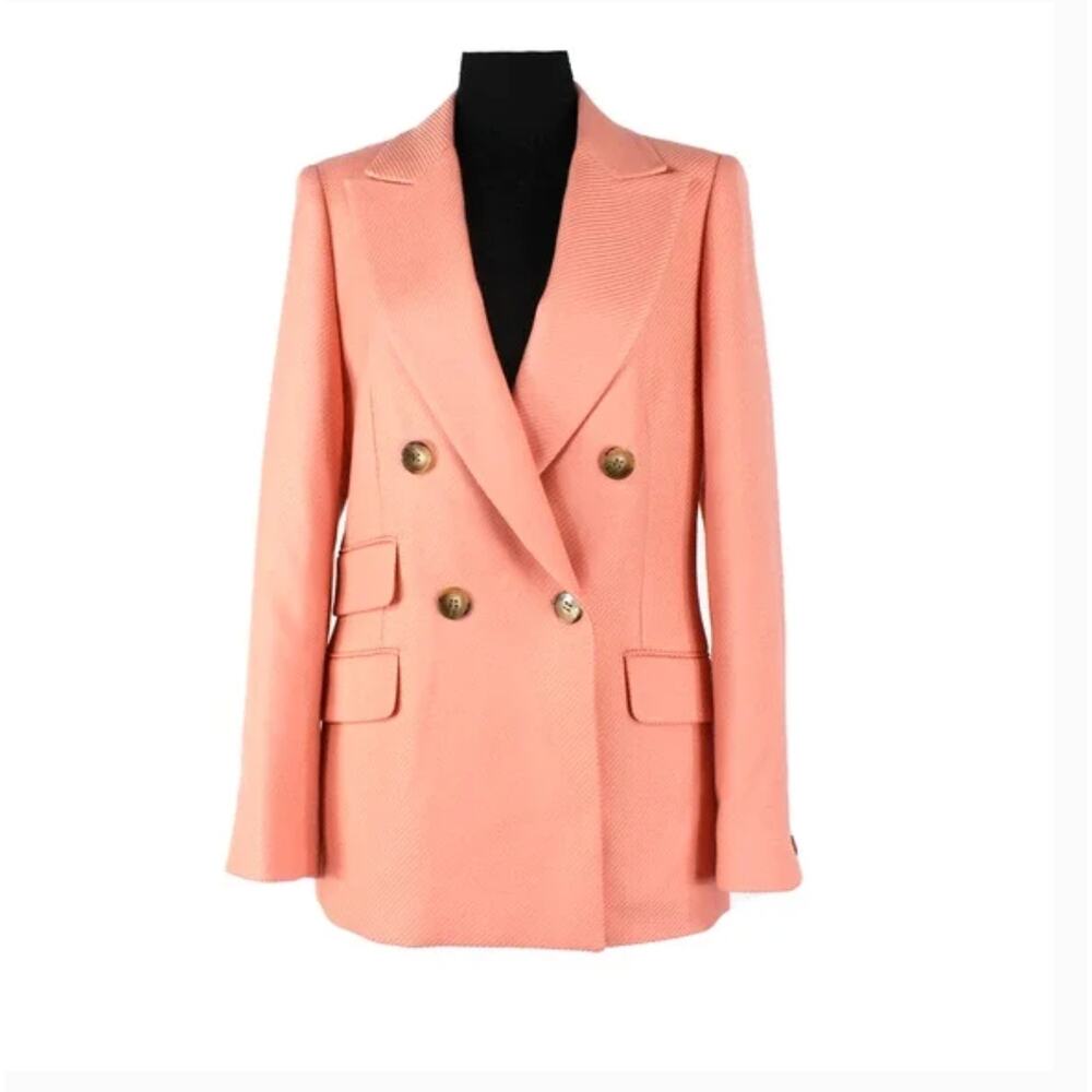 Reiss Logan Blazer 2 NWT Pink Jacket Academia Prep Career Old Money Luxury - Picture 6 of 12